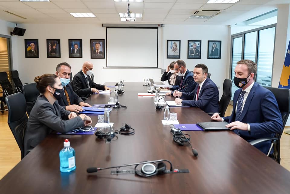 Chairman Hyseni and Minister Selimi discussed the process of functional review of the rule of law