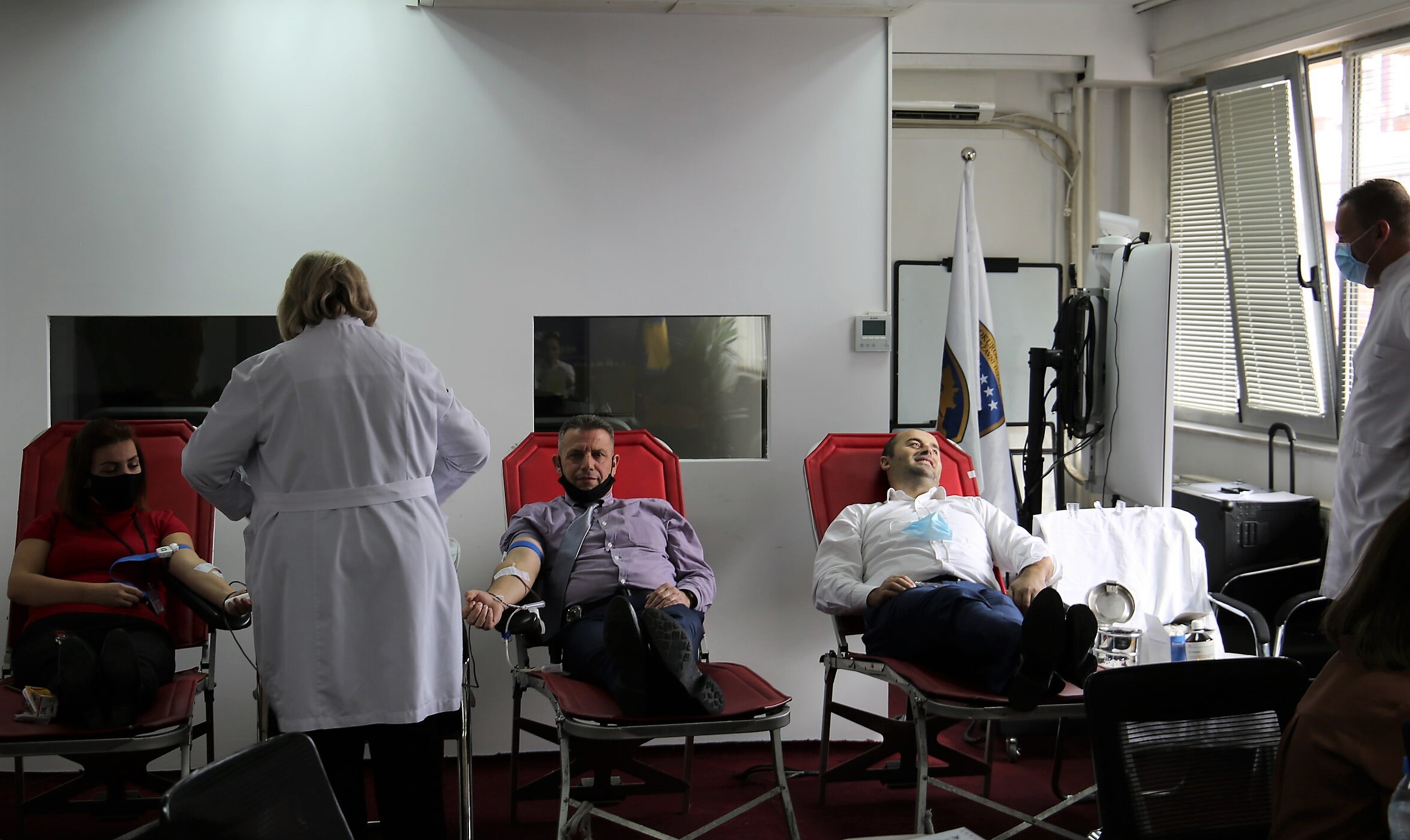 A voluntary blood donation action was held in the prosecutorial system
